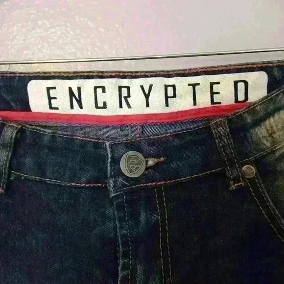 Encrypted Distressed Denim Jeans size W 34 L 32 - Picture 6 of 15